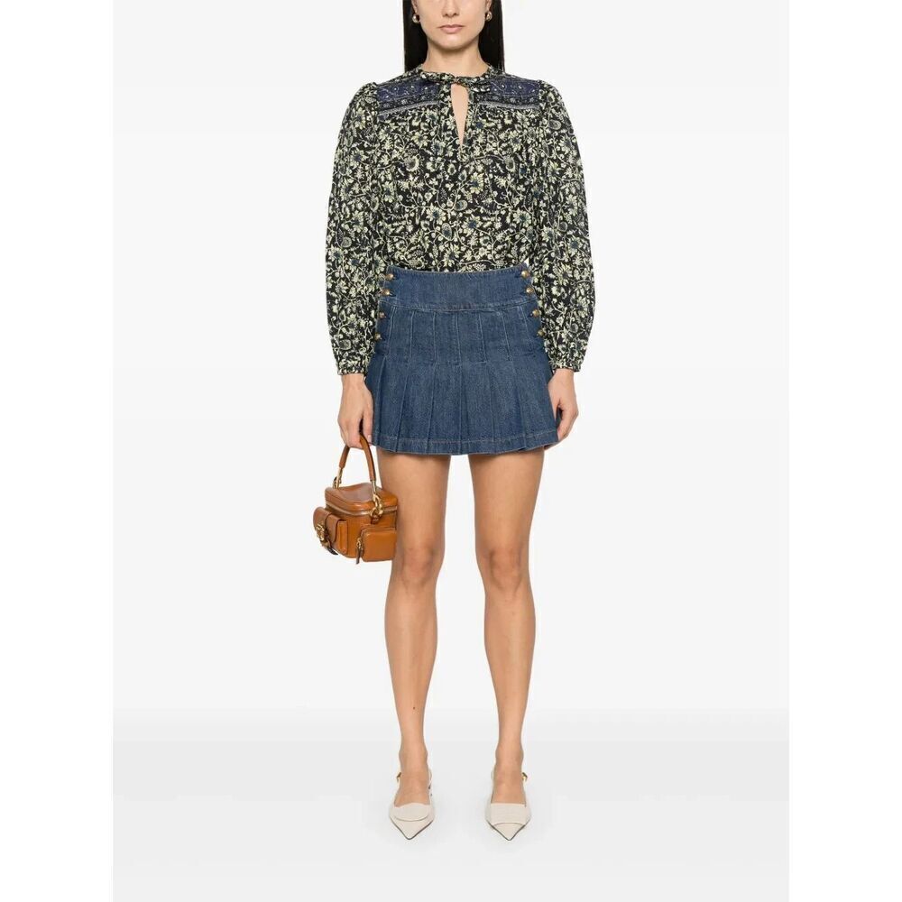 New Ulla Johnson Women's Tillie Blouse Top  Size 8 in Raven